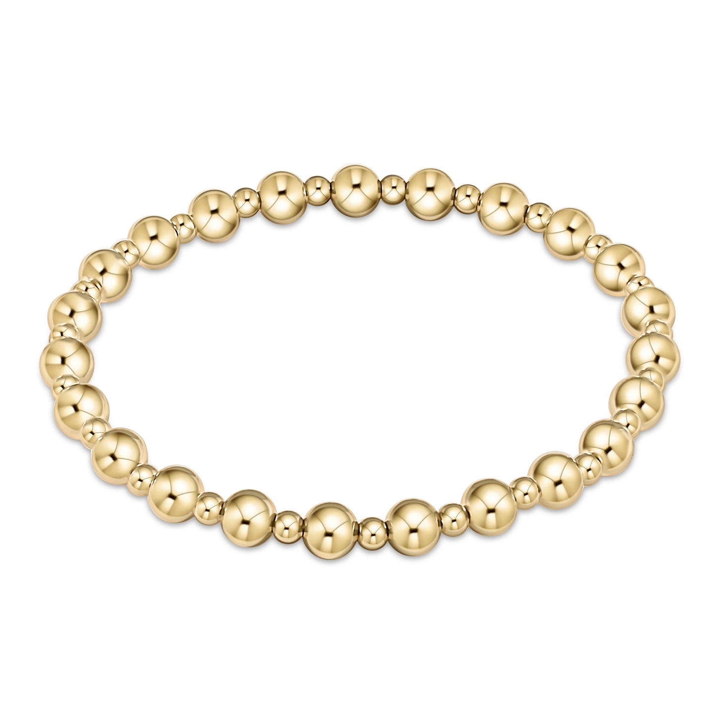 Classic Grateful Gold Bead Bracelet