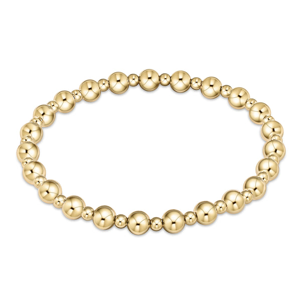 Classic Grateful Gold Bead Bracelet