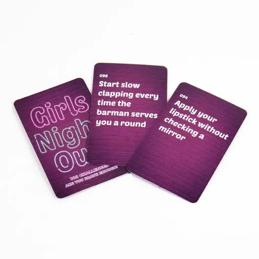 Girls Night Out Challenge Cards