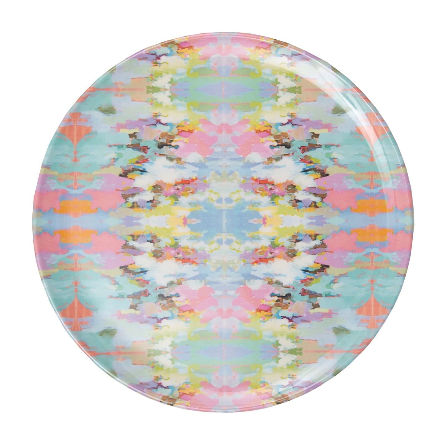 Set of 4 Abstract Melamine Plates