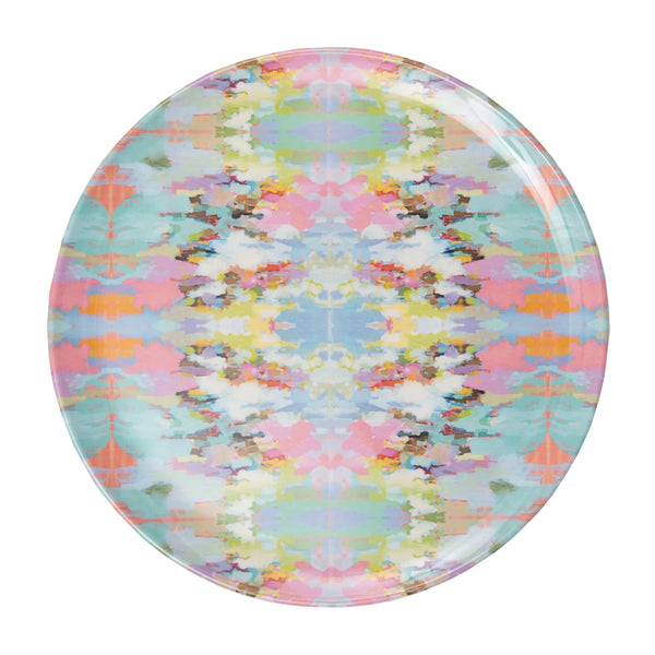 Set of 4 Abstract Melamine Plates