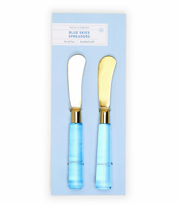 Blue Acrylic Spreader Pair