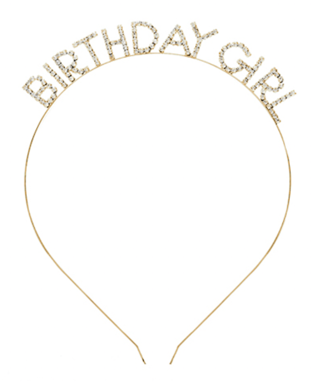Petite Birthday Girl Rhinestone Headband