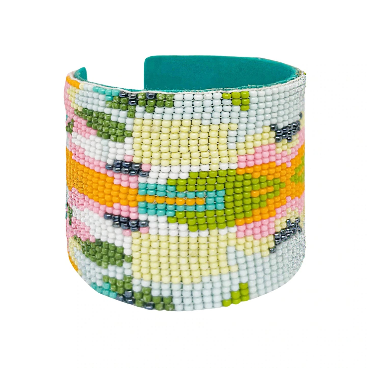 Pattern Beaded Cuff Bracelet