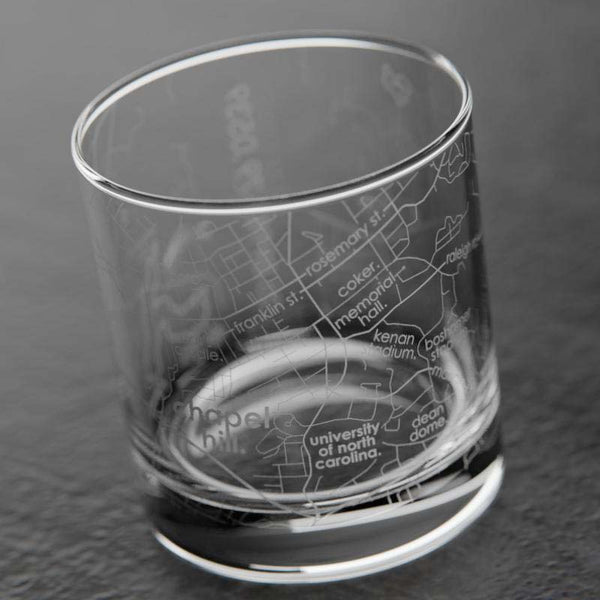 Well Told Map Rocks Glass