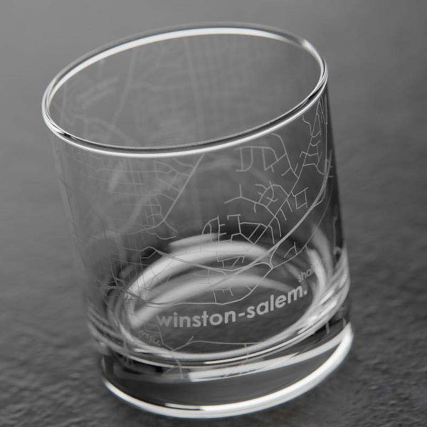 Well Told Map Rocks Glass